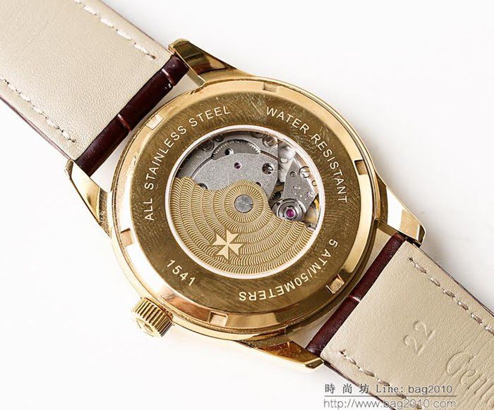 江詩丹頓 Vacheron Constantin LS精品 2018最新火爆款 全自動8215機芯 牛皮錶帶 藍寶石防刮花玻璃 深度防水 男士腕表  wssb4060